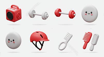 Cute 3D Rendered Objects