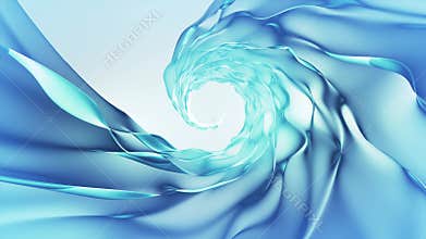Blue Flow Looped Wavy Fluid Background Animation