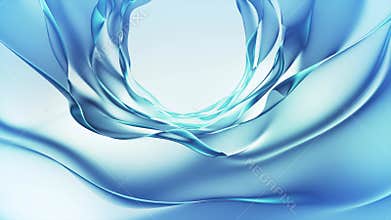 Blue Flow Looped Wavy Fluid Background Animation