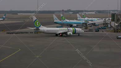 Plane at Amsterdam Schiphol airport