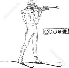 Biathlon athlete