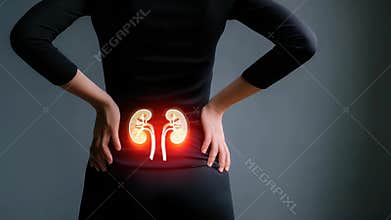 Kidney function: renal organ, urine filter, toxin removal, nephron task, body fluid, salt balance, waste excretion, blood cleanse