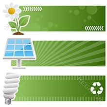 Green Ecology Horizontal Banners