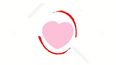 Animation Stock Video Clip Love Design Speech Bubble Doodle