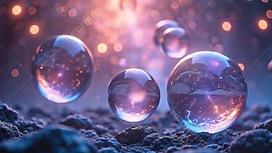 burst ethereal glowing backcloth shimmer angstrom stargaze Generative AI