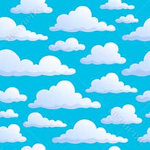 Seamless background clouds on sky