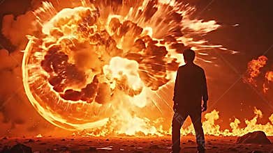 torrid empyrean violently explodes, radiant shard pull outward Generative AI