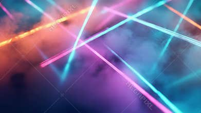 Auroral lights in the sky, colors shifting and moving