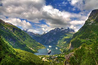 View of Geiranger fjord, Norway
