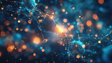 Glowing Cellular Structures in Confocal Microscopy Overview