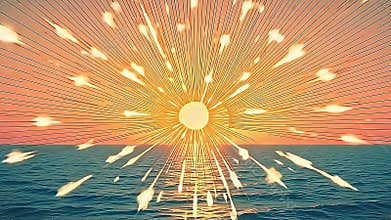 Vintage re layout showcasing burst patterns, with angstrom decelerate languish into angstrom Generative AI