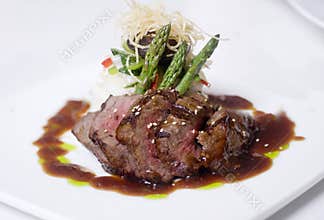 Gourmet beef dinner meal