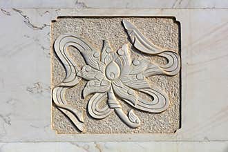 Ancient Chinese stone carving works