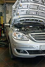 Car engine inspection