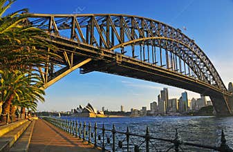 Sydney Harbour Bridge with City Skyline, Sydney Australia