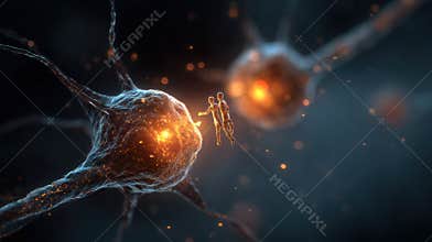 abstract microchimerism concept with scientific background