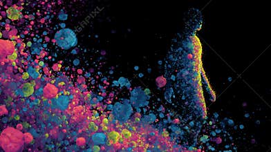 genetic science concept of microchimerism in human biology