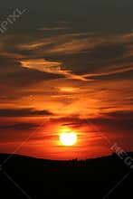 Orange Mountain Sunset
