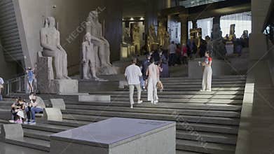 Giza, Egypt- July 26 2025: The Grand Egyptian Museum also known as the Giza Museum