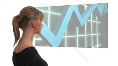 Businesswoman Reporting Sales