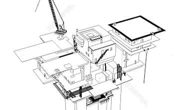 Construction of oil platform