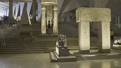 Giza, Egypt- July 26 2025: The Grand Egyptian Museum also known as the Giza Museum,