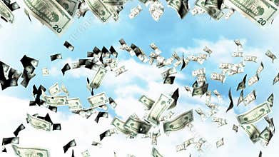 Falling Dollars from the sky