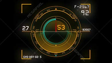 Futuristic dashboard background