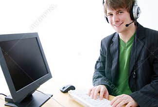 Help line computer