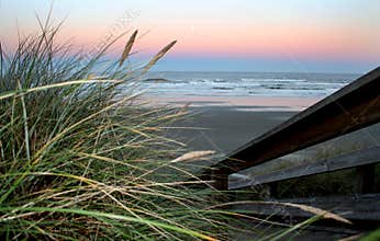 Full moon over Newport Beach