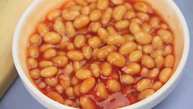 Spooning Baked Beans
