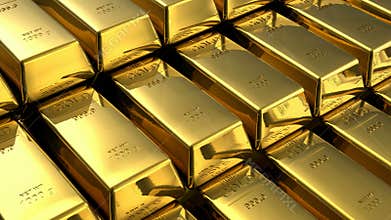 Moving stacks of gold bars