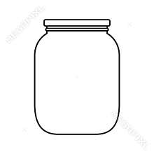 Blank jar with cap