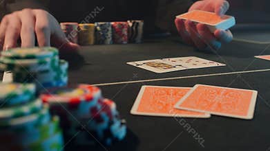 Game poker casino place chips cards table life Vegas roulette jack play money