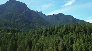 Breathtaking aerial showcase of Golden Ears Provincial Park nature's majestic symphony