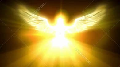 Ethereal Angelic Glow Celestial Light Being Radiant Golden Aura