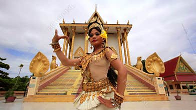 Apsara Dancer beautiful supernatural female in asian mythology