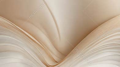 Abstract Beige Wavy Texture, Smooth Flowing Background