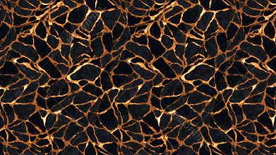 Elegant black and gold crackle pattern background