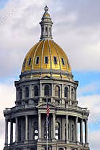 Colorado State Capitol Gold Dome in Denver