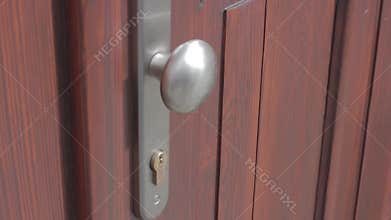 Opening and closing the door