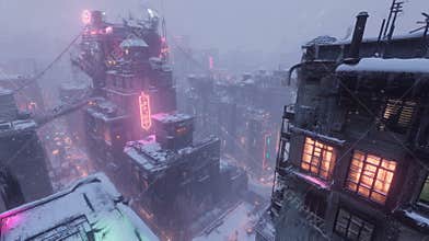 Neo-Tokyo Snowfall