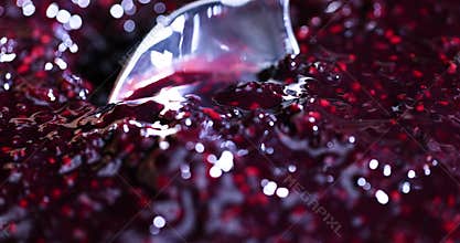 fresh raspberries and blackberries grated together with added sugar