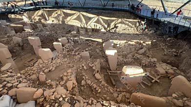 Gobekli Tepe Neolithic Archaeological Site in Sanliurfa