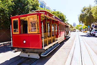 San francisco Hyde Street Cable Car California
