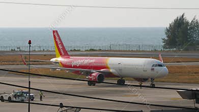 Thai VietJet Air on the tarmac