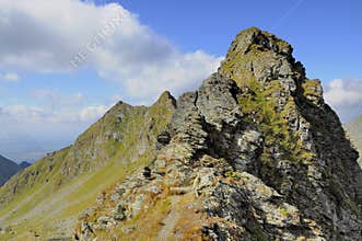 Path on the High Mountain peaks