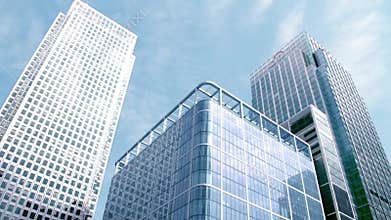 Architectural close-up, upward shot, time-lapse