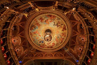 Hungarian State Opera (Magyar Allami Operahaz), a venue with ceiling frescoes