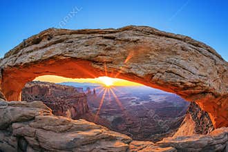 Sunrise at Mesa Arch in Canyonlands National Park
